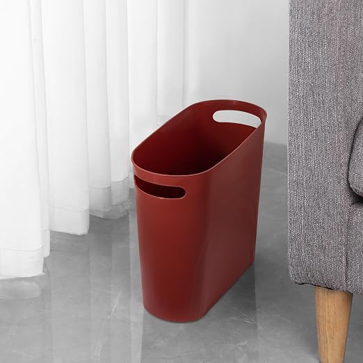 rejomiik Small Bathroom Trash Can, 3.5 Gallon Slim Garbage Can, Office and - Image 5