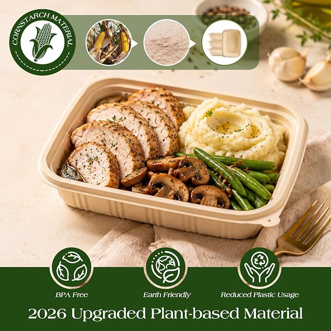 100 Piece Meal Prep Containers - Image 2