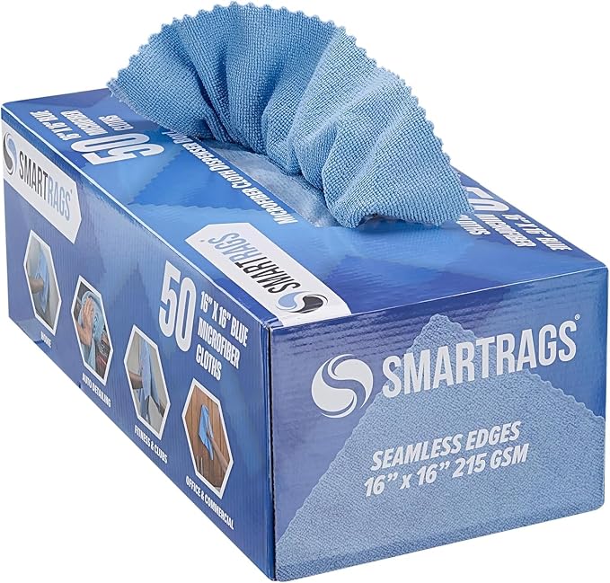 Arkwright Smart Rags Microfiber Cleaning Cloths Bulk, Case of 400, Lint Free by Arkwright