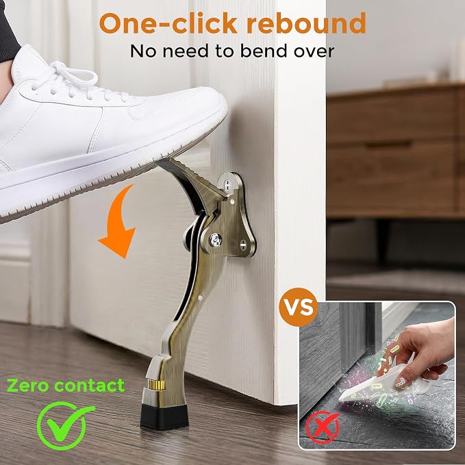 Door Stoppers, 4 Inch Kickdown Door Stop - Image 3