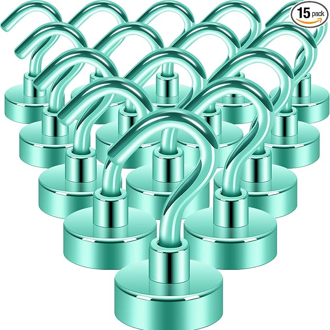 Neosmuk Magnetic Hooks, 30lb Heavy Duty, 15 Pack by Neosmuk
