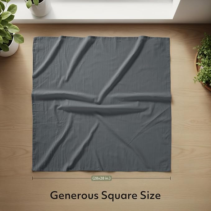 Utopia Kitchen Light Grey Flour Sack Towels100% Cotton | Tea Towels - Image 2