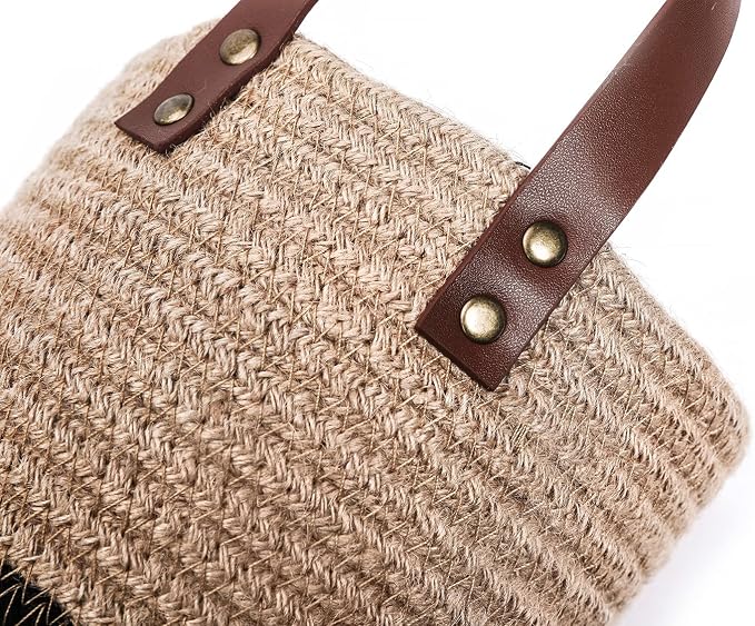 Wall Hanging Storage Basket, Woven Plant Holder - Image 5