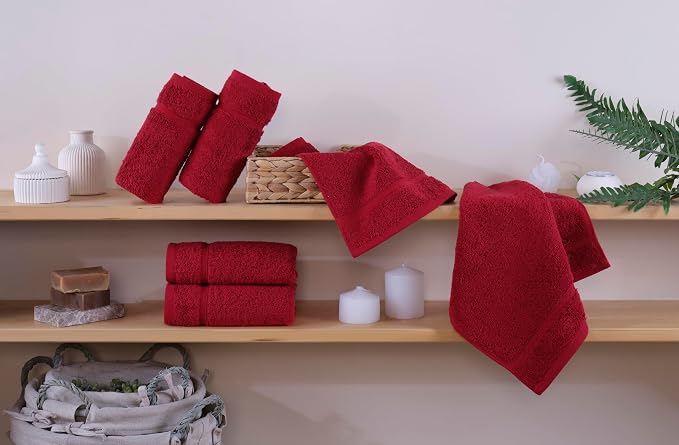 Hawmam Linen Luxury Cotton Washcloths 13x13 Inch - Image 2