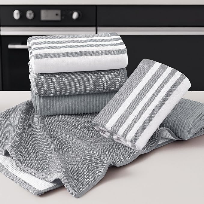 Homaxy Cotton 380 GSM Premium Kitchen Towels, 12 Pack - Image 5