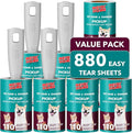 Lint Rollers for Pet Hair Extra Sticky, 880 Sheets Mega Value Set Lint Roller by MEIQIHOME