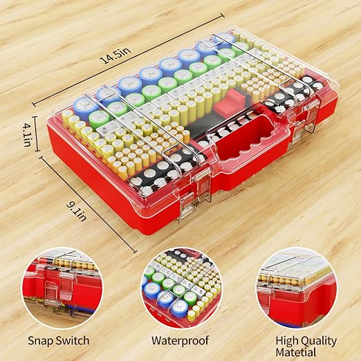Narotood Battery Organizer Storage Holder Box Case - Image 6