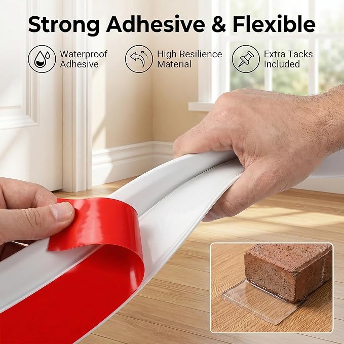 Door Draft Stopper Under Door Draft Blocker Insulator Door Sweep Weather - Image 4