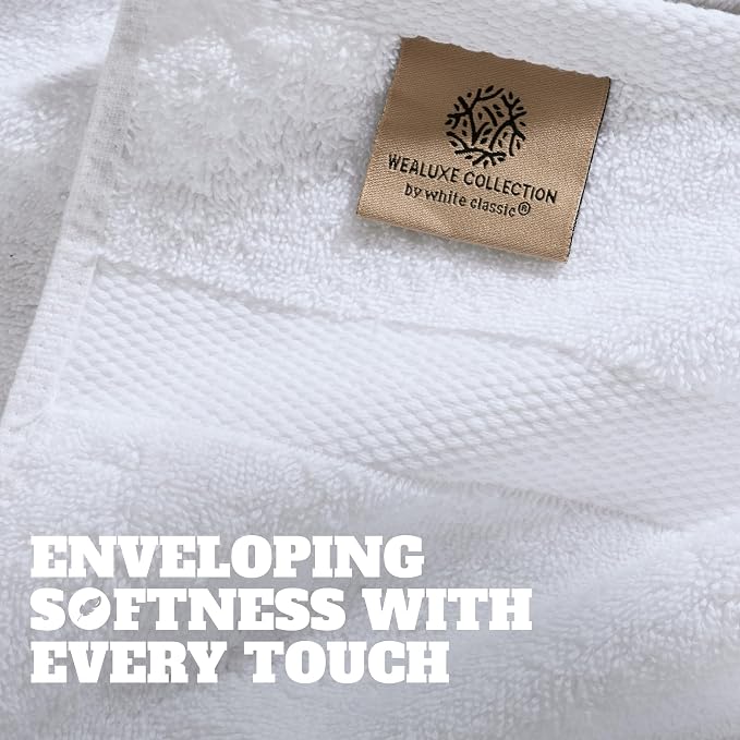 Wealuxe White Washcloths 48 Pack - Image 3