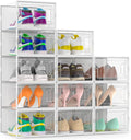 12 Pack X Large Shoe Organizer Storage Boxes by SecretSpace