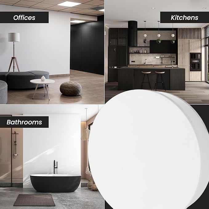 Repa Market 4" Inch Round Plastic Air Vent Diffuser – HVAC Duct Air Intake and Exhaust Circular Vent Cover - Adjustable Vent for Home - Wall Airflow Diffuser - Round Ceiling Diffuser - AC Vent