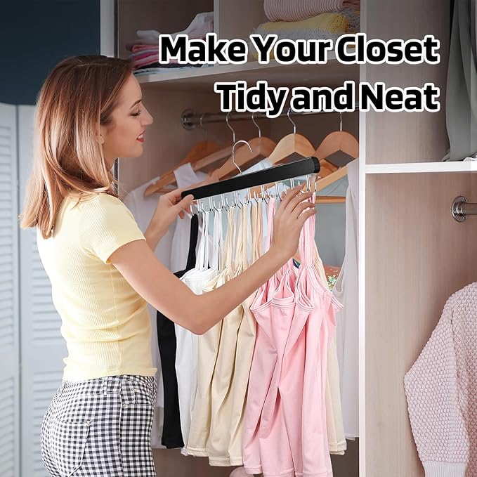 NECAMOCU 2 Pack Bra Hanger for Closet Organizer, Premium Tank Top Hangers | - Image 6