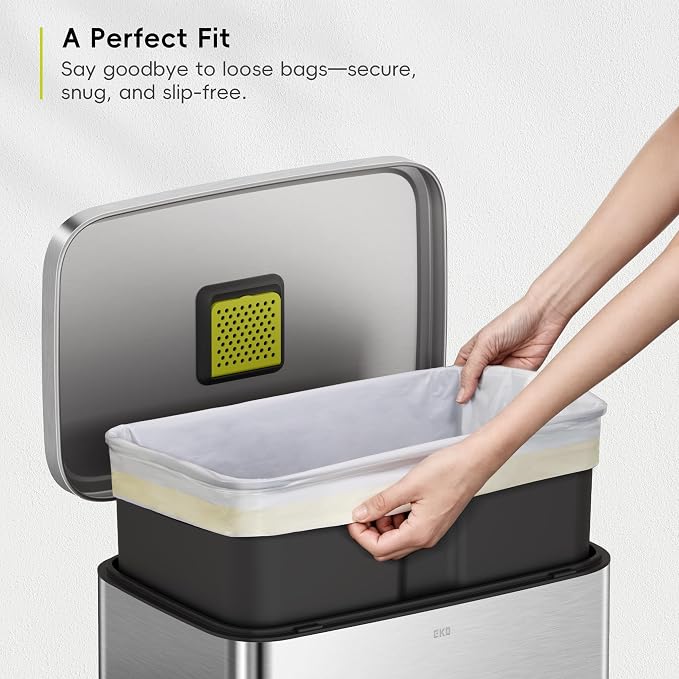 EKO 13 Gallon / 40-60 Liter, Extra-Strong Unscented Garbage Bags, Easy-Dispense - Image 2