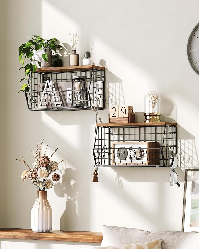 CHOEZON 2-Tier Fruit Basket for Kitchen, Stackable wire basket - Image 7