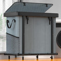 Laundry Basket with Wheels, 230L Laundry Sorter 3 Section by Unlockyourhomestoragelife