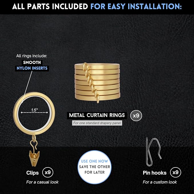 BlastHome® Luxury Curtain Rings - Image 4