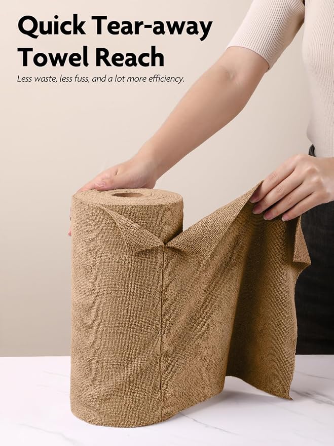 Fantasticlean Microfiber Cleaning Cloth Roll- 60 Sheets, Tear-away Microfiber - Image 2