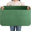OIAHOMY 75L Large Blanket Basket Woven Storage Basket by MasterofSpaceOptimization