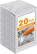 20 Pcs New Upgrade 3-Layer Metal Dish Cloth, 7.87x7.87 Inch Cleaning Cloth by INFICRIME