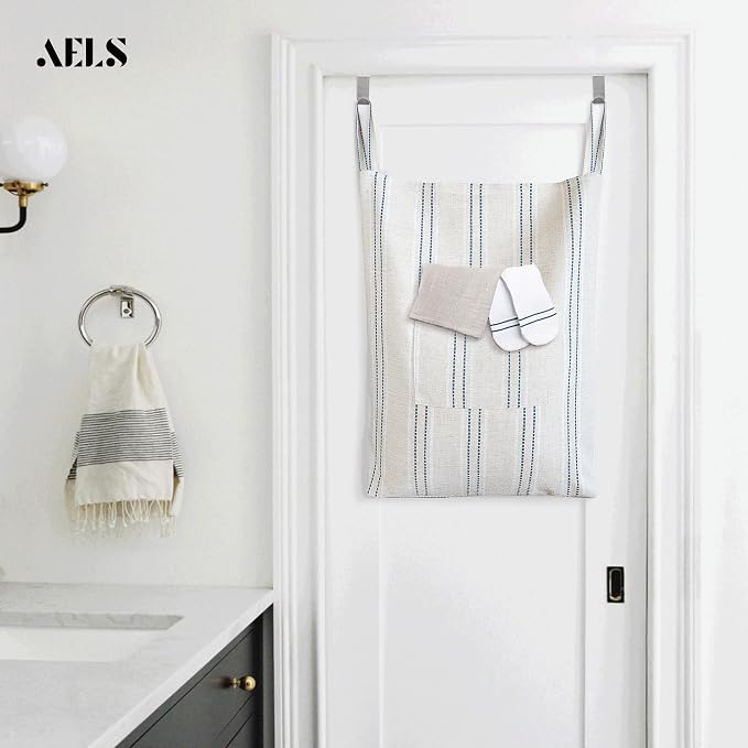 AELS Farmhouse Hanging Laundry Hamper - Image 6