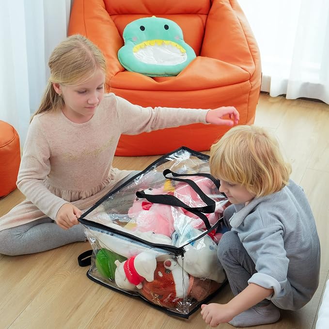 3 Pack Clear Storage Bags for Clothes Blanket Comforter & Bedding | 40L Plastic - Image 6