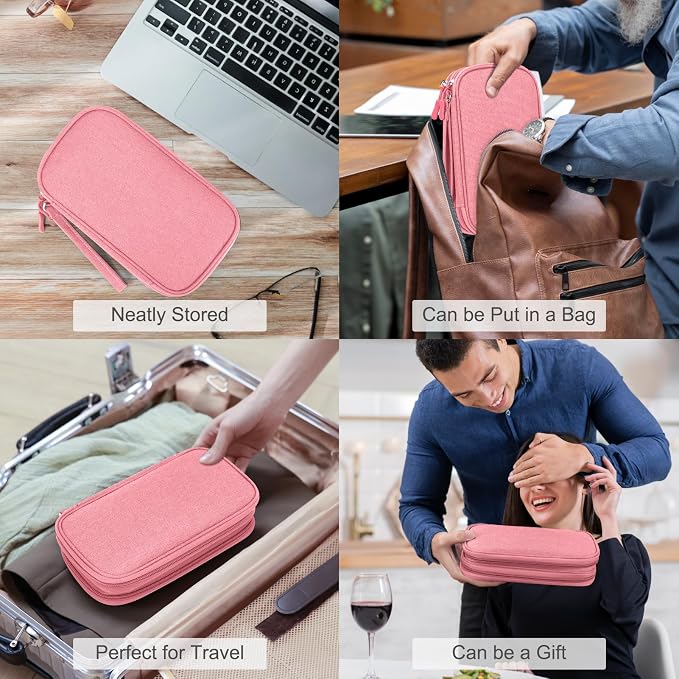 FYY Electronic Organizer, Travel Tech Pouch Bag, Waterproof, Double Layers - Image 7
