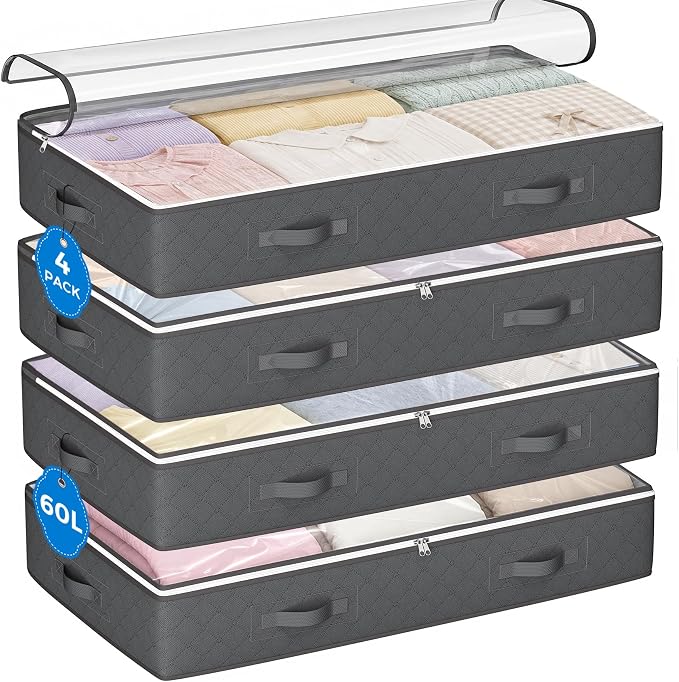 Under Bed Storage Containers, Storage Bins by BuddingJoy-BuildaJoyfulLifeforYou