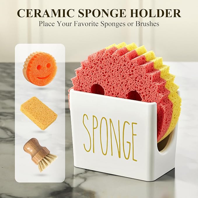 Cisily Kitchen Soap Dispenser Set Comes - Image 3