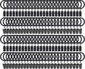 105 Pack Curtain Rod Clip Rings, Metal Drapery Ring by LULARINE