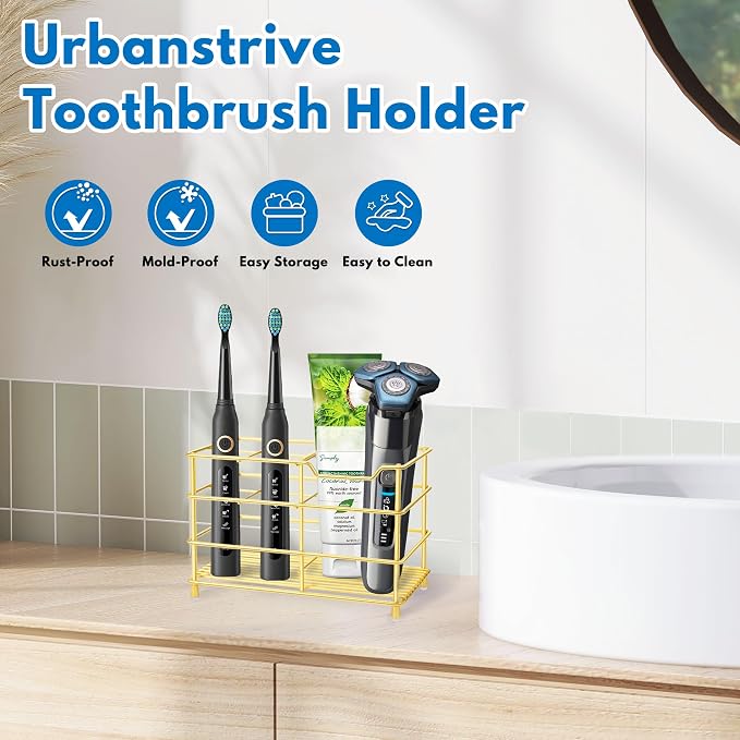 Electric Toothbrush Holders for Bathrooms 304 Stainless Steel Quick Drying | - Image 8