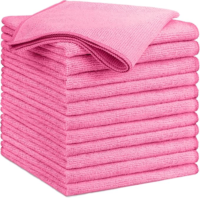 GLIMGLINT Microfiber Cleaning Cloth, 12 Pack Towels by Unknown