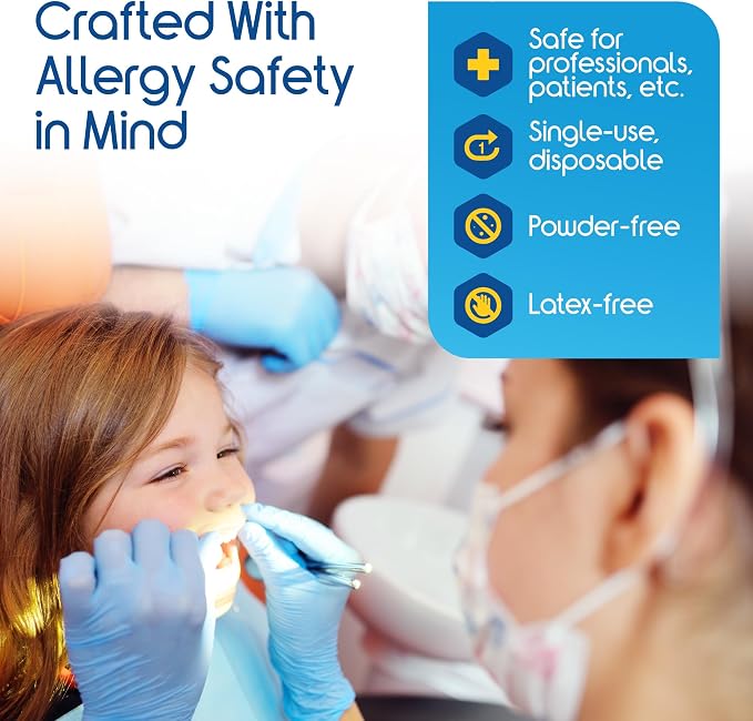 Inspire Black Nitrile Disposable Gloves | 4.5 Nitrile Disposable Safety Medical - Image 4