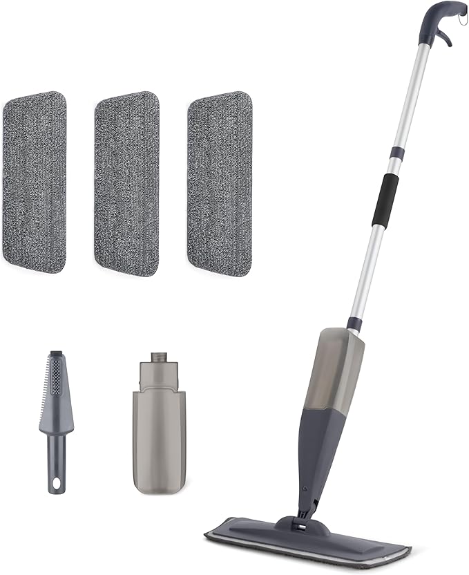 Amazon Basics Dry and Wet Floor Spray Mop, 360-Degree Swivel Spray Mop by AmazonBasics
