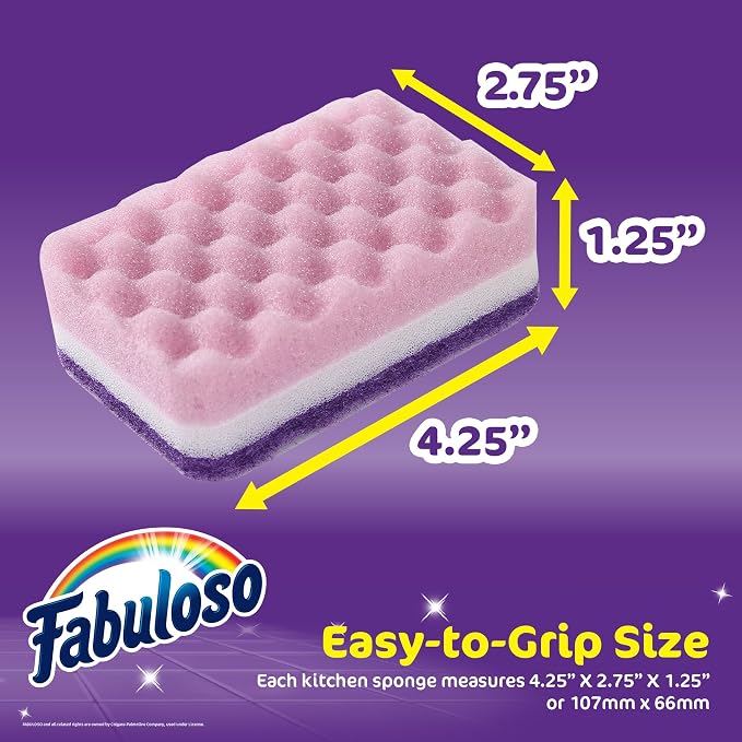 Fabuloso Scratch-Free Kitchen Dish Sponges, and counters - Image 5