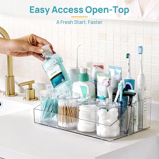 Vtopmart 5 PCS Bathroom Countertop Organizer Sets - Image 5