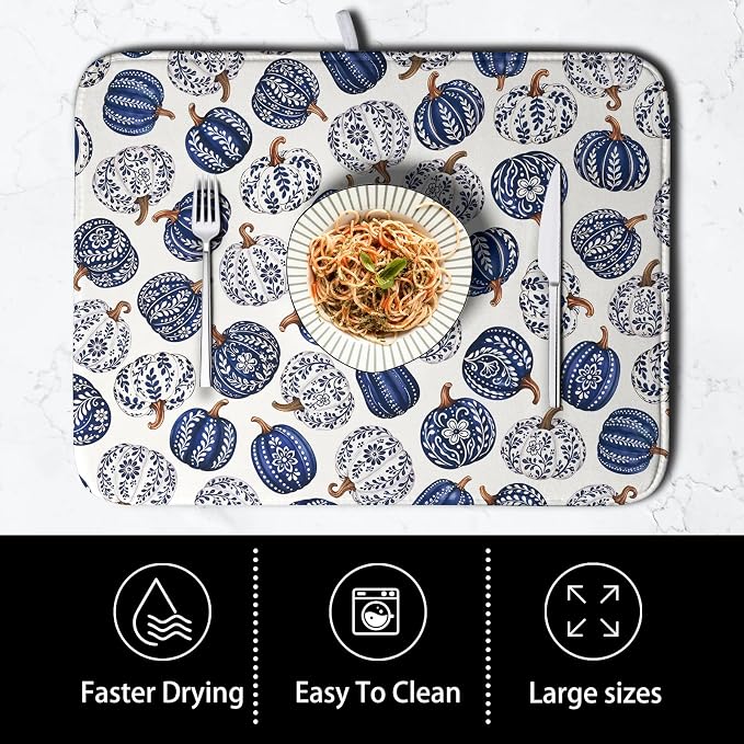 Chinoiserie Fall Dish Drying Mat - Image 4
