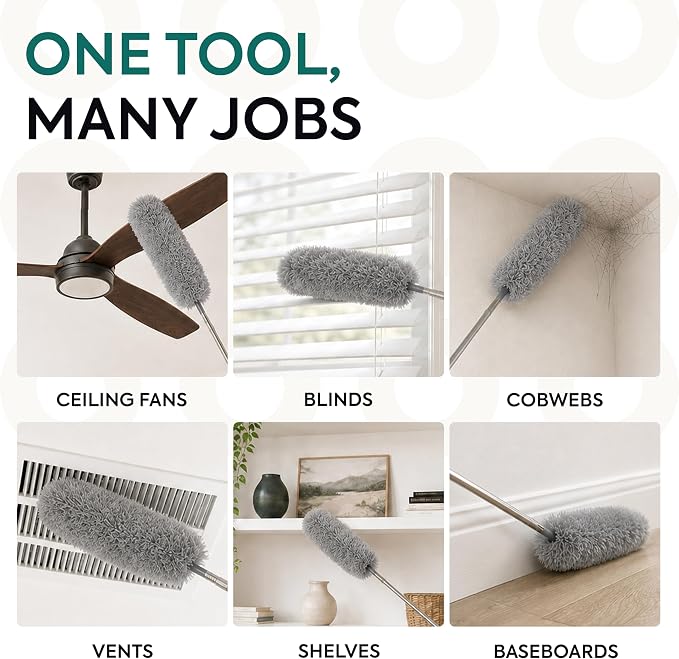GÜTEWERK Extendable Microfiber Duster, 100 Inch - Image 5