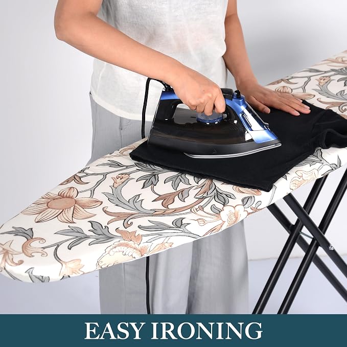 veiox Standard Size Ironing Board Cover and Pad 15x54, Organic Cotton, Elastic - Image 7