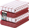 Homaxy Large Premium Cotton Kitchen Towels 16"x 28", 4 Pack by Homaxy