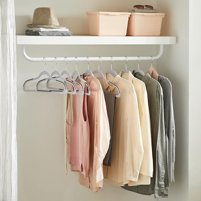 SONGMICS Clothes Hangers, Space-Saving | Plastic Coat Hangers, Heavy Duty - Image 3