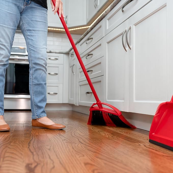 O-Cedar One Sweep Broom & Step-On Dustpan Set | Patented Wave Bristles Remove - Image 20