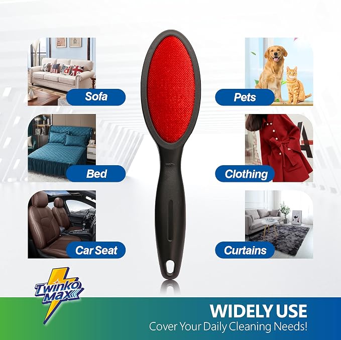 Twinko Max Lint Brush for Pet Hair, Reusable Lint Remover for Clothes | - Image 3