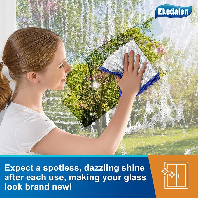 Ekedalen Microfiber Cleaning Cloth Lint Free Glass Polish - Image 3