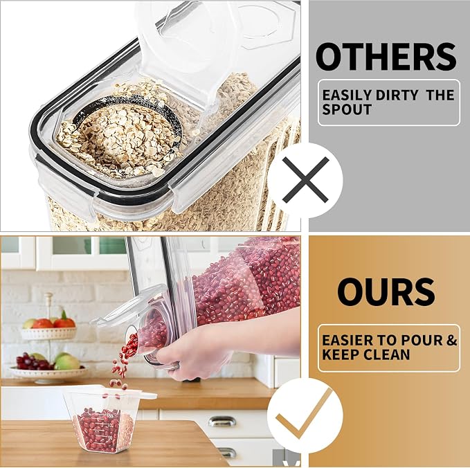 PRAKI Cereal Containers Storage Set - Image 4