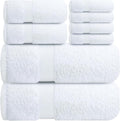 Infinitee Xclusives 100% Cotton Bath Towel Set – 8 Piece Bathroom Towel Set | – by InfiniteeXclusives