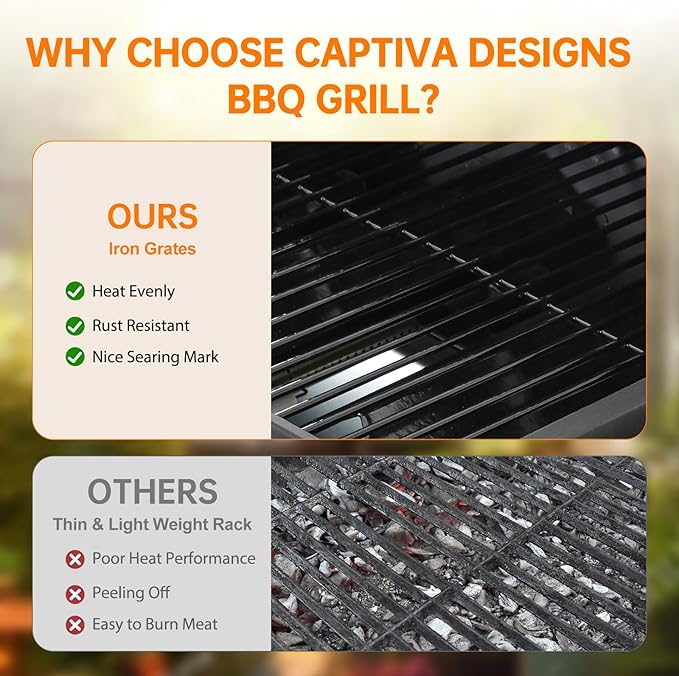 3 Burner Propane Gas Grill, Stainless Steel BBQ Grill 30,000 BTU for Outdoor Cooking Kitchen, Garden and Patio Backyard Barbecue, Black and Silver