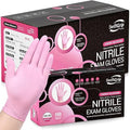 SwiftGrip Pink Nitrile Gloves, Industrial Gloves Disposable Latex Free by SwiftGrip