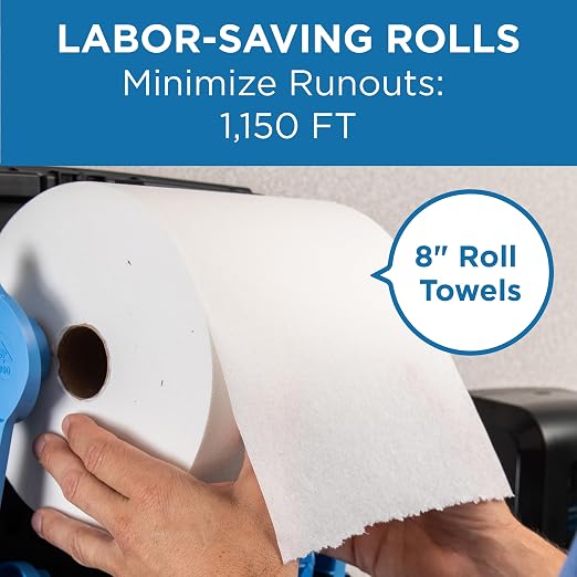 Georgia-Pacific, Pacific Blue Ultra, 8” High-Capacity Paper Towel Rolls - Image 7