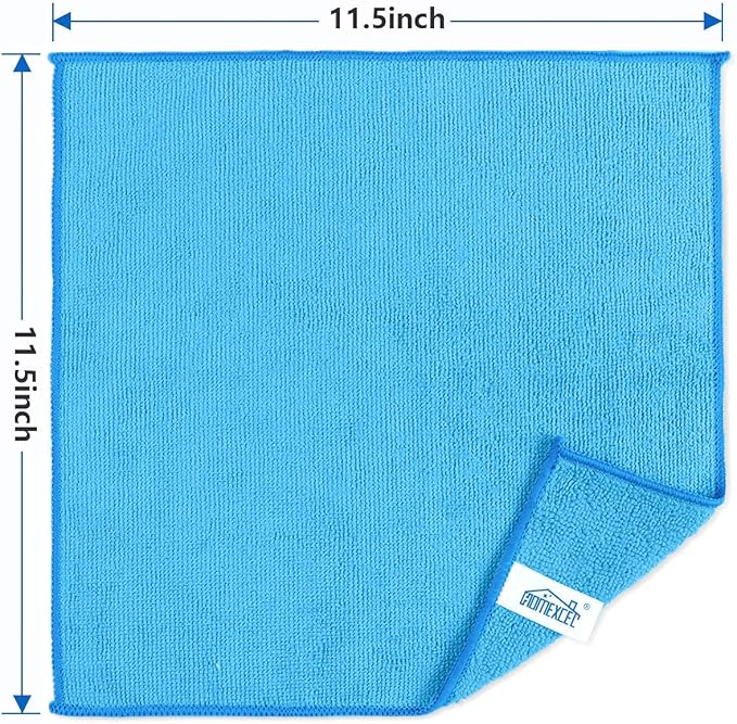 HOMEXCEL 100PK Microfiber Cleaning Cloth, Cleaning Rag - Image 7