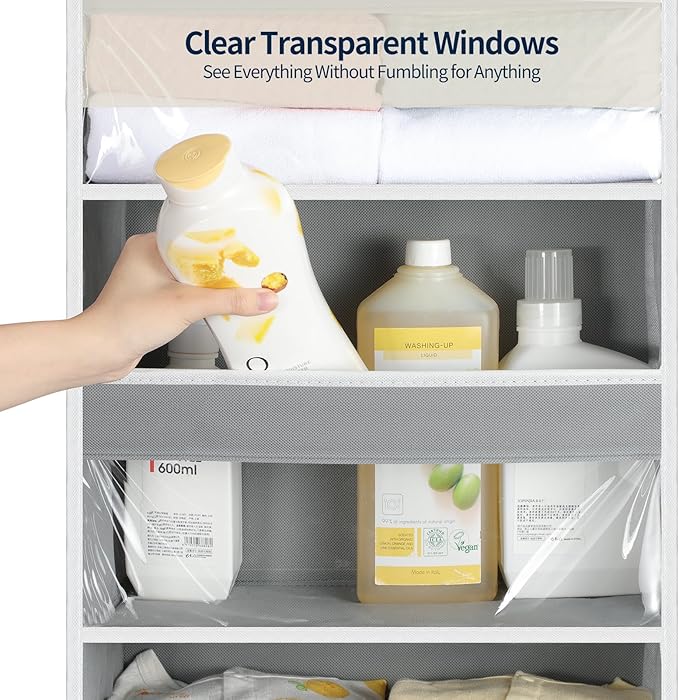 Yecaye Over the Door Organizer 5 Tiers, Heavy Duty Hanging Storage - Image 6